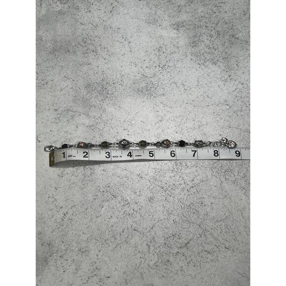 Brighton Jewel Fantasy Crystal Silvertone Beaded Bracelet - Picture 6 of 8